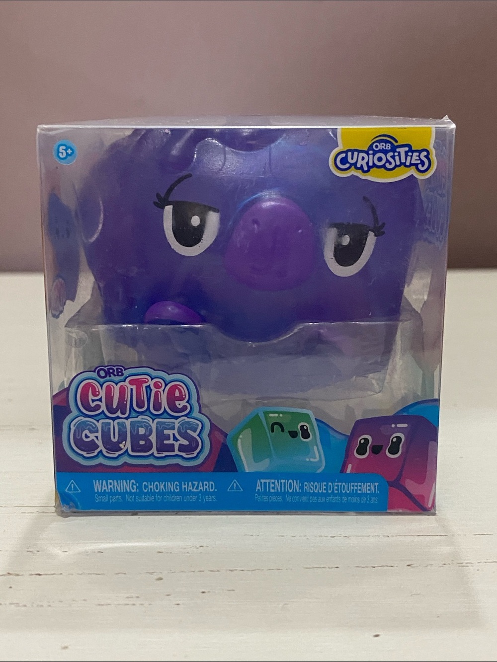 Cutie Cubes Purple Squishy Cube Toy